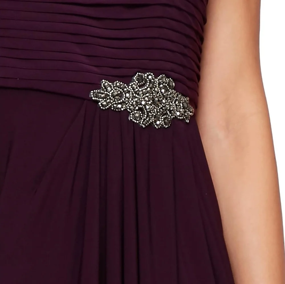 📣Alex Evenings Formal 👗 Cowl Back Embellishment 😍 🆕 With  Tags Plus Size 16